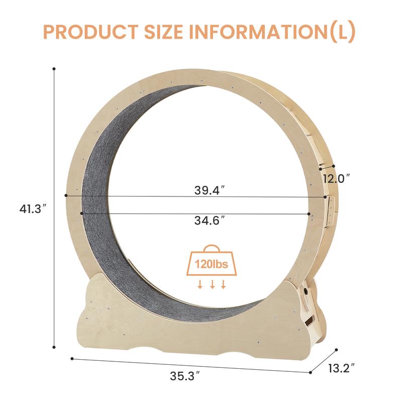 Cat Wheel Exerciser — Built for Health, Safety & Silence