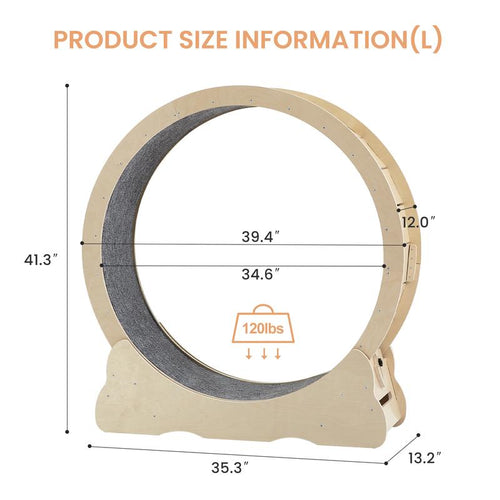 Cat Wheel Exerciser — Built for Health, Safety & Silence
