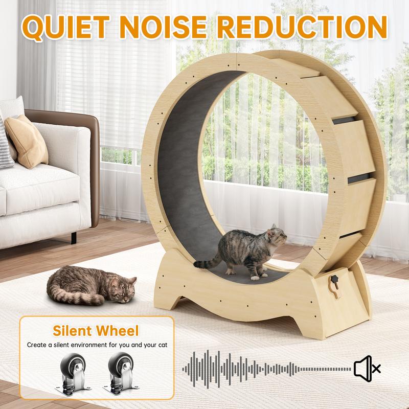 Cat Wheel Exerciser — Built for Health, Safety & Silence
